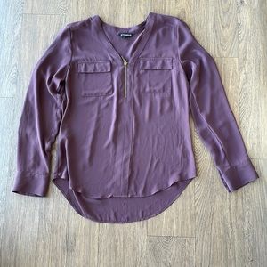 Express purple top size small